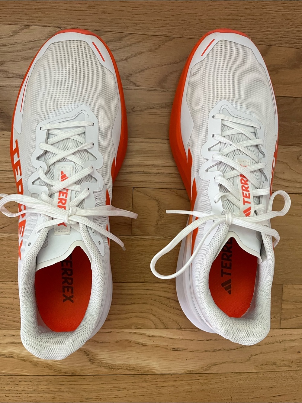 Adidas Terrex Agravic 3 White & Bright Orange Trail Sneakers